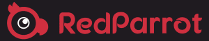 red p black background